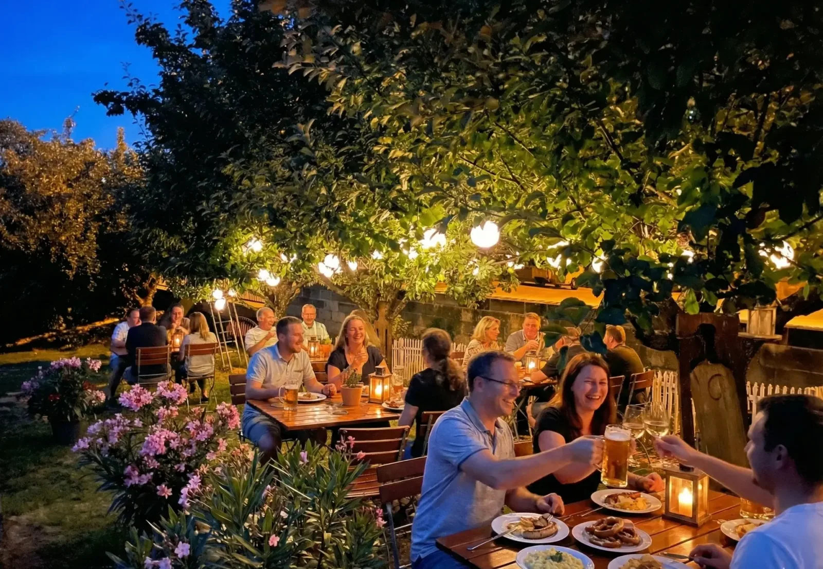 Biergarten am Gasthof Ritter St. Georg in Erlangen-Bruck
