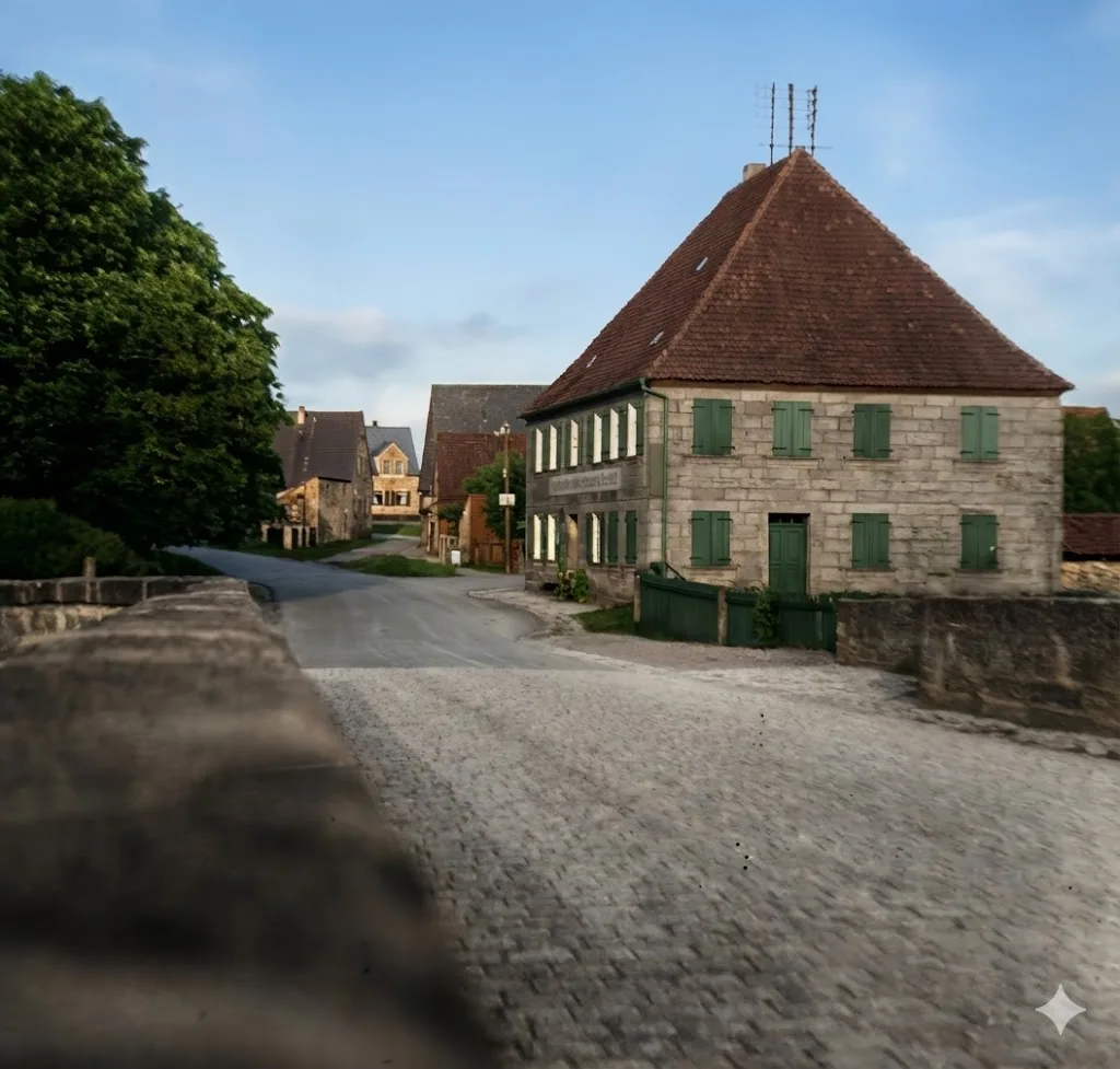 Blick auf den Ritter St. Georg in Erlangen-Bruck